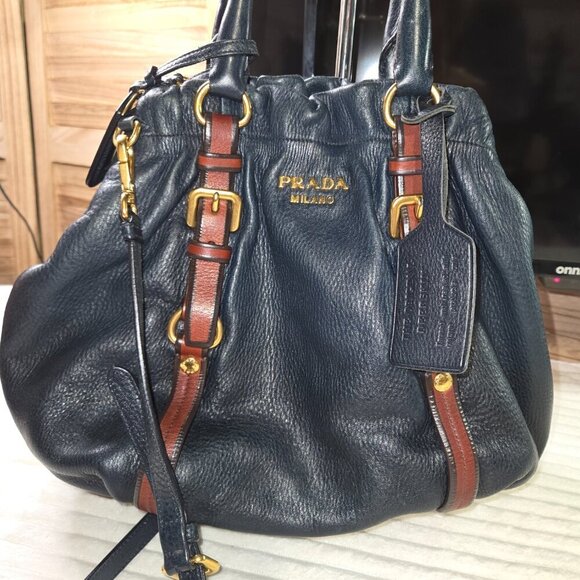 Prada Milano Cervo Antik Tote Crossbody/Shoulder Bag - Picture 9 of 13